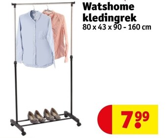 Kruidvat Watshome kledingrek aanbieding