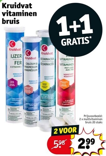 Kruidvat Kruidvat vitaminen bruis aanbieding