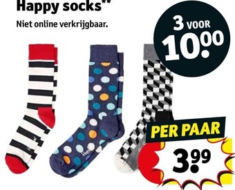 Kruidvat Happy socks aanbieding