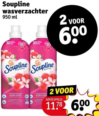 Kruidvat Soupline wasverzachter aanbieding