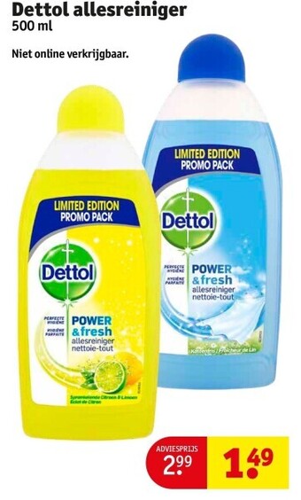 Kruidvat Dettol allesreiniger aanbieding
