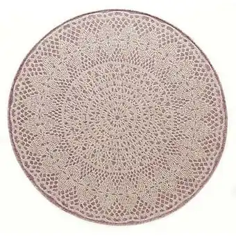 Leen Bakker Art for Kids tapijt Gehaakt - roze - 200 cm - Leen Bakker aanbieding