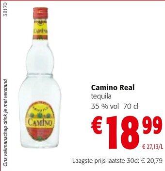 Colruyt Camino Real tequila 35 % vol 70 cl aanbieding
