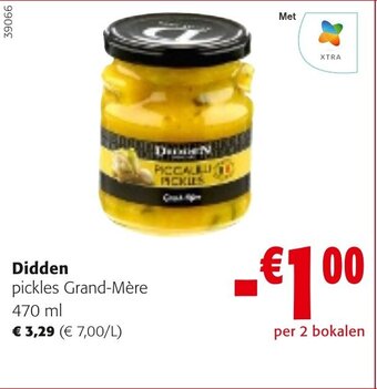Colruyt Didden pickles Grand-Mère 470 ml aanbieding