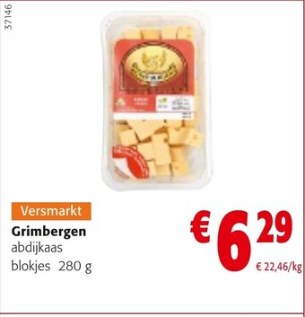 Colruyt Grimbergen abdijkaas blokjes 280 g aanbieding
