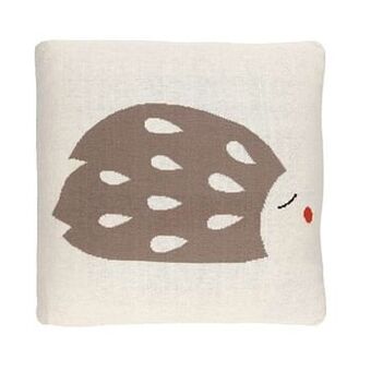 Leen Bakker Art for Kids kinderkussen Egel - dubbelzijdig - 35x35 cm - Leen Bakker aanbieding