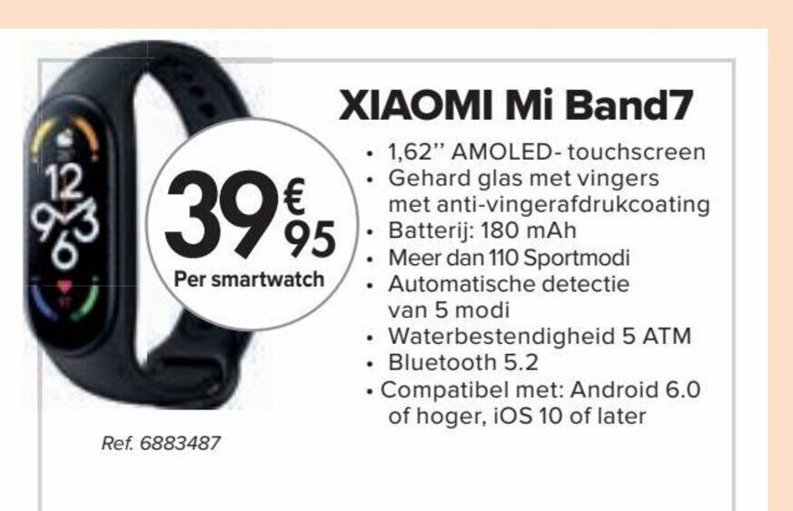 Carrefour XIAOMI Mi Band7 aanbieding
