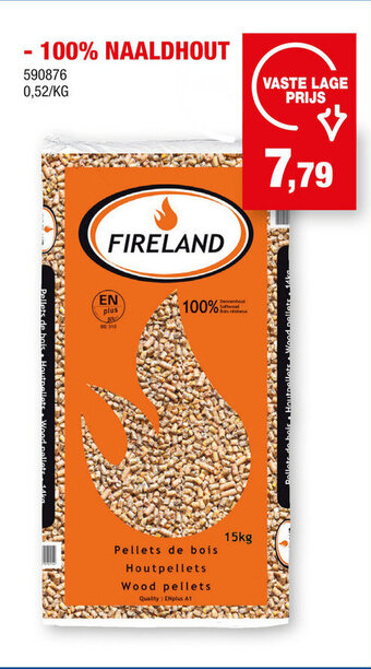 Hubo PELLETS 15 KG 100% NAALDHOUT aanbieding