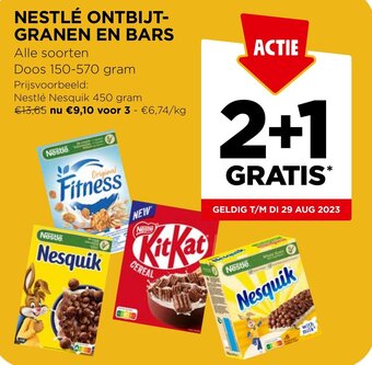 Jumbo NESTLÉ ONTBIJT-GRANEN EN BARS aanbieding