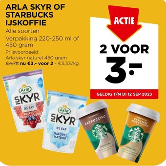 Jumbo ARLA SKYR OF STARBUCKS IJSKOFFIE aanbieding
