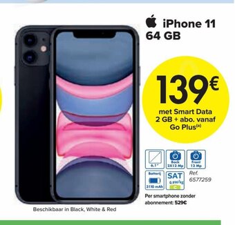 Carrefour iPhone 11 64 GB aanbieding