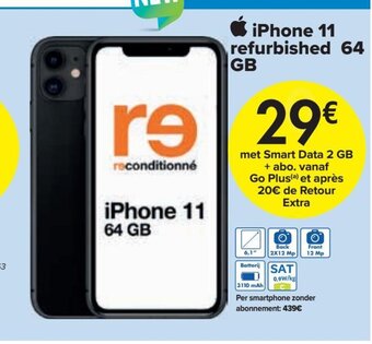 Carrefour iPhone 11 refurbished 64 GB aanbieding