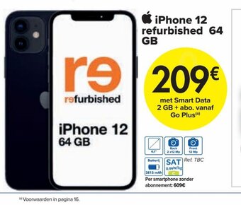 Carrefour iPhone 12 refurbished 64 GB aanbieding