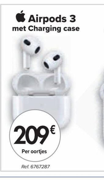 Carrefour Airpods 3 met Charging case aanbieding