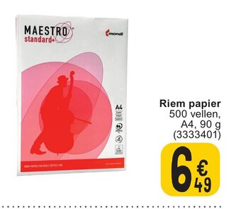 Cora Riem papier aanbieding