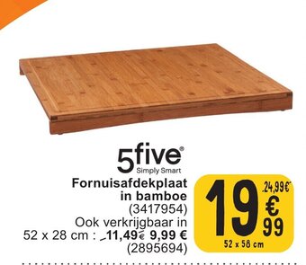 Cora Fornuisafdekplaat in bamboe aanbieding
