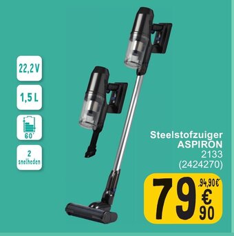Cora Steelstofzuiger ASPIRON aanbieding