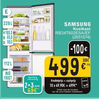 Cora SAMSUNG Koelkast aanbieding