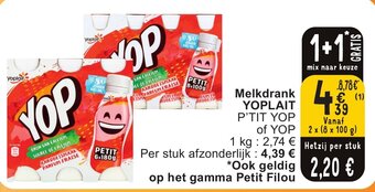Cora Melkdrank YOPLAIT aanbieding