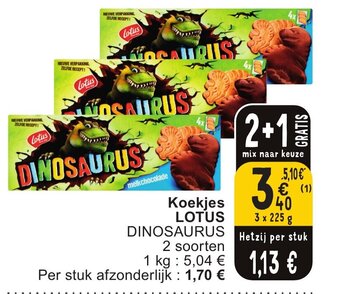 Cora LOTUS DINOSAURUS Koekjes aanbieding