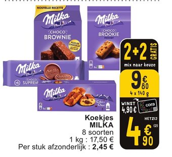 Cora Koekjes MILKA aanbieding