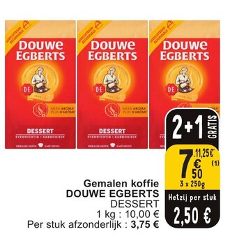 Cora Gemalen koffie DOUWE EGBERTS DESSERT aanbieding