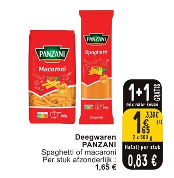 Cora Deegwaren PANZANI aanbieding
