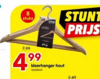 Yess kleerhanger hout aanbieding