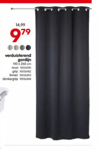 Yess verduisterend gordijn aanbieding