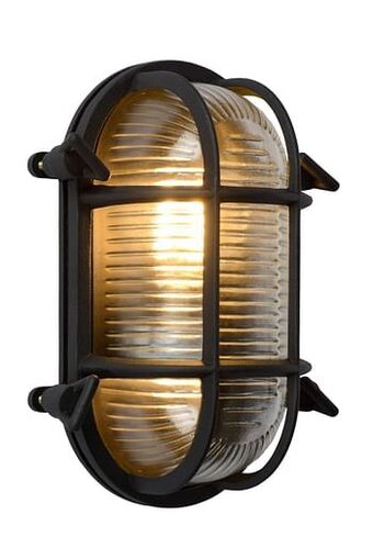 Brico Lucide wandverlichting Dudley zwart E27 aanbieding