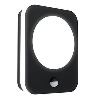 Brico EGLO wandverlichting LED met sensor Madriz zwart 9W aanbieding