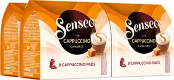 Senseo cappuccino caramel koffiepads - 2/9 intensiteit - 4 x 8 pads