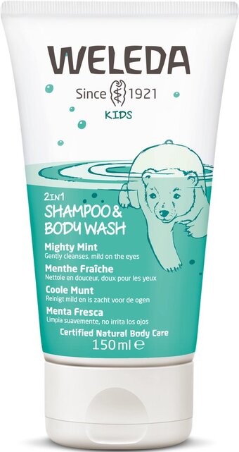 Bol.com Weleda kids 2-in-1 shampoo & body wash coole munt aanbieding
