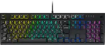 Corsair k60 - rgb pro mechanisch gaming toetsenbord - be azerty - mx cherry viola