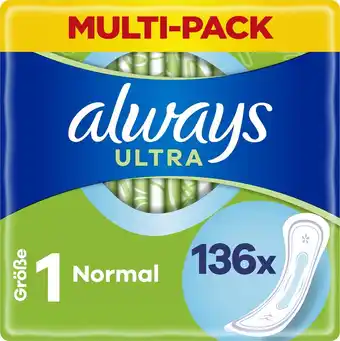 Always ultra normal - maat 1 - maandverband - 136 stuks