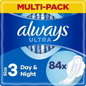 Bol.com Always ultra day & night - maat 3 - maandverband met vleugels - voordeelbox 84 stuks aanbieding