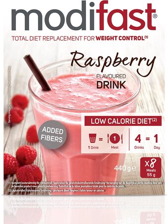 Bol.com Modifast weight control raspberry flavoured drink 440 g aanbieding