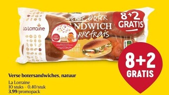 Delhaize Verse botersandwiches, natuur aanbieding