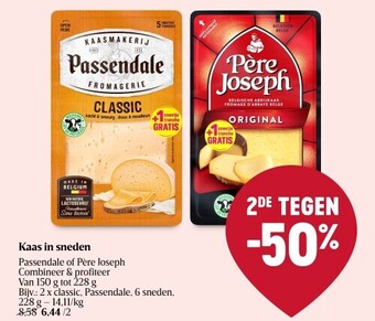 Delhaize Kaas in sneden aanbieding