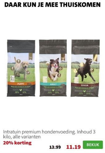 Intratuin Intratuin premium hondenvoeding aanbieding