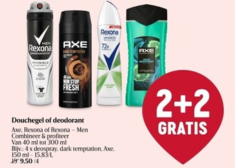 Delhaize Douchegel of deodorant aanbieding