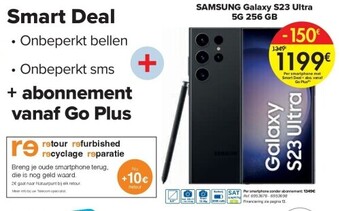 Carrefour Samsung galaxy s23 ultra 5g 256 gb aanbieding