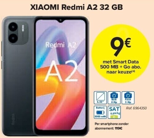 Carrefour Xiaomi redmi a2 32 gb aanbieding