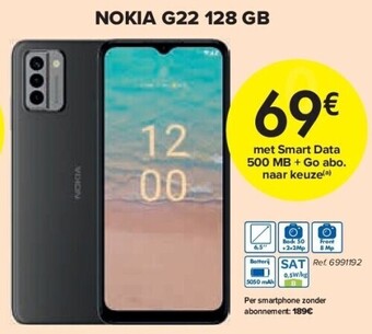 Carrefour Nokia g22 128 gb aanbieding