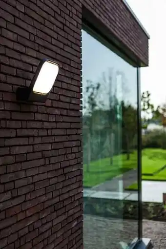 Brico Lutec wandverlichting LED Kira grijs 20W aanbieding