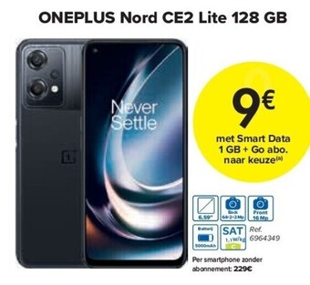 Carrefour Oneplus nord ce2 lite 128 gb aanbieding