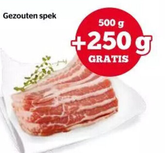 Spar Gezouten spek 500g aanbieding