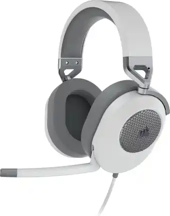 Bol.com Corsair hs65 surround gaming headset - wit - pc & mac aanbieding