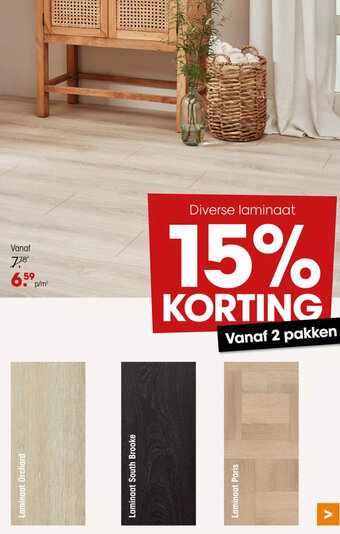 Kwantum Diverse laminaat aanbieding