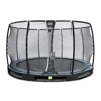 Brico Exit in-ground trampoline Elegant Premium met veiligheidsnet Deluxe ø366cm zwart aanbieding